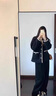 樂雅秀小香風(fēng)外套女小個(gè)子2025春秋冬新款厚外套羔毛服毛茸茸皮毛一體 優(yōu)雅黑 S 曬單實(shí)拍圖