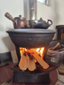博炬室內無(wú)煙柴火爐戶(hù)外取暖家用壁爐多功能爐柴煤兩用爐灶做飯取暖爐 50X30(供暖40平） 曬單實(shí)拍圖
