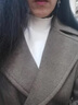 皮爾卡丹濮院羊毛衫女秋冬毛衣100%羊毛純色半高領(lǐng)內(nèi)搭修身針織衫女打底衫 白色 M 建議95-110斤 曬單實(shí)拍圖