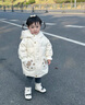 G.DUCKKIDS小黃鴨童裝女童羽絨服2024新款洋氣冬季女寶寶加厚中長款兒童冬裝 米白 100 建議2~3歲【 90-100cm】cm 曬單實拍圖