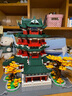 wange積木中國建筑模型拼裝玩具高難度榫卯結構成人兒童立體拼圖 江西南昌滕王閣2798顆粒 曬單實(shí)拍圖