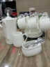 Mongdio 欧式陶瓷咖啡杯套装小精致简约家用拿铁杯 挂耳美式杯碟带架子 纯白6件套-套头 套装 实拍图