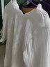 歐妤雪紡衫襯衫女春秋女裝新款韓版襯衣女上衣長(cháng)袖寬松休閑打底衫外套 白色【短】 2XL 建議120-130斤 曬單實(shí)拍圖
