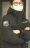 Teenie Weenie Men小熊男裝休閑羽絨服冬季字母連帽羽絨服保暖外套 黑色 M (170) 曬單實(shí)拍圖