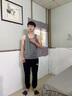 Victor Keith男士莫代無(wú)痕背心男無(wú)袖運(yùn)動(dòng)健身內(nèi)衣高彈透氣休閑打底汗衫隨心裁 1黑1白1灰（其他訂單留言） XL（130斤左右） 曬單實(shí)拍圖