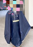 巫記兒童雨衣斗篷式男童女童可背書(shū)包6-18歲時(shí)尚高級韓版小學(xué)生 藏青色 M成人款 適合身高145-155cm 曬單實(shí)拍圖