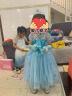 MOKEN 爱莎公主裙儿童节礼物冰雪奇缘艾莎女童连衣裙儿童裙子 冰雪蓝 110码(建议身高100-110cm) 实拍图