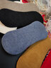 寶蓋丁船襪男淺口防滑硅膠不掉跟冬季加厚襪子黑色短襪女士隱形襪 五色各 1雙 均碼 曬單實(shí)拍圖