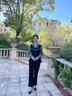 俞兆林（YUZHAOLIN）媽媽秋裝洋氣套裝闊太太襯衫中老年女裝長袖雪紡上衣春秋款兩件套 咖啡色 XL_建議100-115斤 曬單實拍圖