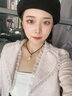 相思結(jié)許愿石黃金頸鏈男士吊墜金項鏈女新款999足金情侶掛墜送禮物 黑繩款古法+許愿石 約2.35-2.55g 曬單實拍圖