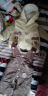 人之初婴儿棉衣套装三件套加厚婴儿衣服秋冬装新生儿棉服宝宝衣服0-2岁 粉红色马甲三件套 73cm建议1-12个月 实拍图