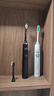 飛利浦（PHILIPS）原裝電動牙刷頭鉆石亮白刷頭HX6063適用鉆石系列牙刷HX5181HX5171HX9362HX9372HX9352HX9332HX9312 粉鉆白鉆金鉆HX6063/96 黑色 曬單實拍圖