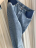 優(yōu)美珍（YOUMEIZHEN）日本孕婦褲子秋冬款外穿牛仔褲冬季時(shí)尚直筒孕早期休閑褲加絨加厚 藍色 XL 曬單實(shí)拍圖