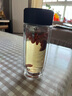 富光玻璃杯雙層加厚辦公杯鵝蛋水杯男過(guò)濾杯子喝茶耐熱帶蓋車(chē)載泡茶杯 黑色290ml(冰花杯蓋) 曬單實(shí)拍圖