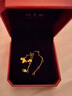 周大福流蘇蝴蝶手鏈金珠子黃金手鏈女(工費(fèi):320計(jì)價(jià))EOF1211 15cm 足金 約3.60g 曬單實(shí)拍圖