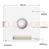 施耐德电气 红外感应地脚灯 86型暗装接线感应夜灯 皓呈系列 奶油白色 实拍图