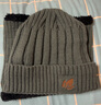 笛頌帽子男冬季保暖毛線(xiàn)帽針織套頭帽冬天男士圍脖套帽加厚包頭帽  套帽(帽子+圍脖) 灰色 曬單實(shí)拍圖