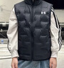 安德瑪（Under Armour）【熱力羽絨】男女童輕薄羽絨服馬甲秋冬保暖兒童背心244105170 黑色 140 曬單實拍圖