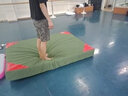 龍獅歐體操墊空翻墊跳高舞蹈武術(shù)體育訓練折疊加厚帆布仰臥起坐海綿墊子 牛津布120cm60cm5cm 曬單實(shí)拍圖