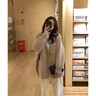 皮爾卡丹仿馬海毛毛衣開衫外套女2025秋冬新款慵懶風(fēng)粉色V領(lǐng)針織衫上衣 卡其色【初秋針織衫 溫柔港味復(fù) XL 【推薦120-135斤】 曬單實拍圖