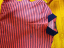 浪登長(cháng)袖T恤男新疆長(cháng)絨棉秋季中青年男士時(shí)尚條紋保羅衫 桔紅色 L （175/92A） 曬單實(shí)拍圖