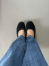 斯凱奇（Skechers）女士時(shí)尚休閑鞋輕質(zhì)EVA發(fā)泡坡跟增高蕾絲鞋面 全黑色/BBK 36.5 曬單實(shí)拍圖