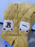 EMBERLOVE兒童睡衣冬季保暖套裝卡通女孩子加絨夾棉法蘭絨珊瑚絨女童家居服 B7611黃【三層夾棉】 14碼 130-140cm 45-55斤 曬單實(shí)拍圖