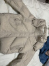 玖姿·安娜蔻【輕氧系列】白鴨絨連帽短款羽絨服女裝冬款 淺米 S 曬單實拍圖