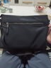 COWLEY KELLER斜挎包男士單肩包商務(wù)包挎包通勤大容量防潑水尼龍布信封包郵差包 CK黑色 小號 30*6*22cm 曬單實(shí)拍圖