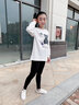 優(yōu)優(yōu)1點-女童鯊魚褲春秋新款外穿兒童打底瑜伽褲秋裝女孩黑色褲子 2489黑色【春秋款】 150cm 曬單實拍圖