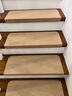 和居家  （3片9折）樓梯防滑踏步墊免膠自貼家用旋轉實(shí)木樓梯地墊定制樓梯踏步墊 駝色（純色不發(fā)光）  55CM*22CM*4.5CM（單片價(jià)） 曬單實(shí)拍圖