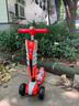 圣貝兒奧特曼兒童滑板車(chē)中大童折疊踏板車(chē)可坐平衡車(chē)溜溜車(chē)新年禮物 中國紅高配款[加寬音樂(lè )閃光輪] 曬單實(shí)拍圖