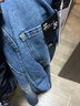 唐獅牛仔長(cháng)褲男春夏新款褲子男士后背國風(fēng)小標潮流錐形直筒褲 中牛仔藍 29 曬單實(shí)拍圖