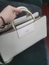 Cuud包包女包中年牛皮鱷魚(yú)紋通勤手拎包斜挎商務(wù)手提包新年情人節禮物 素雅白 曬單實(shí)拍圖