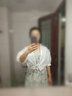 歌力思（ELLASSAY）【劉亦菲玫瑰的故事同款】春夏新款棉法式花苞袖百搭白襯衫女 純凈白 M 曬單實拍圖