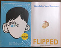 英文原版 奇跡男孩 Wonder 怦然心動 Flipped 電影原著小說2本套裝 曬單實拍圖