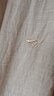 七匹狼長(cháng)袖襯衫男士休閑棉麻吸濕透氣千鳥(niǎo)格商務(wù)休閑狼標百搭上衣 曬單實(shí)拍圖