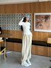 NINE WEST/玖熙厚底增高小白鞋女餅干底休閑鞋 NR510804CK白色37 曬單實(shí)拍圖