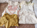 歡喜小熊 嬰兒連體衣寶寶春秋哈衣女寶加厚保暖爬爬服嬰幼兒秋季外出衣服 咖色 73cm (建議7-9個(gè)月身高66-73cm) 曬單實(shí)拍圖