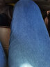 vnxifm煙管褲直筒牛仔褲女九分高腰彈力秋冬加絨長褲子新款百搭顯瘦寬松 九分煙管褲【復古藍】 L 【111-125斤】 曬單實拍圖