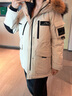 波司登（BOSIDENG）極寒90鵝絨羽絨服男女情侶款工裝大毛領(lǐng)保暖外套 【趨勢(shì)爆款】燕麥色7185 S 160/84A 體重110-130斤 卡碼拍大 曬單實(shí)拍圖