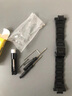 松然適用卡西歐手表橡膠表帶 空霸 GA-1000/1100 GW-A1000/A1100/4000 塑鋼表帶 黑色黑扣 曬單實(shí)拍圖