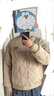 唐獅（TonLion）2023棉衣男士棒球領(lǐng)棉服夾棉外套 淺卡其 M  曬單實(shí)拍圖