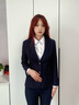 紫魅俏西服女套裝春秋冬長(zhǎng)袖職業(yè)裝商務(wù)OL西裝酒店學(xué)校企事業(yè)單位工作服 藏藍(lán)色 ( 西裝+褲子） L 曬單實(shí)拍圖