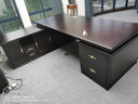 薈蘭軒 新中式老板桌實(shí)木辦公桌大班臺桌椅組合總經(jīng)理董事長(cháng)辦公室家具 辦公桌220*100*76（白蠟木） 曬單實(shí)拍圖