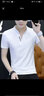 花花公子（PLAYBOY）短袖男t恤2026夏季新款潮牌正品V領(lǐng)上衣服男高端時(shí)尚純色打底衫男 白色 XL 曬單實(shí)拍圖