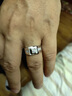 鑫萬福七夕禮物 PT鉑金鉆石男戒/鉆戒/結(jié)婚戒指紀(jì)念日送老公送父親生日 Pt950鉑金共24分【約4.5g】 曬單實(shí)拍圖