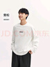 森馬（Semir）長袖T恤男重磅寬松打底上衣印花情侶裝秋季內(nèi)搭外穿101524101211 曬單實拍圖