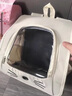 智宙貓包外出便攜包雙肩背包大號20斤寵物貓咪包太空艙狗狗車(chē)載航空箱 米白色【透氣不悶+側邊收納】 15斤內貓狗通用 可雙肩/可手提 曬單實(shí)拍圖