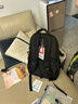 DR米其2026新款中學(xué)生書(shū)包男初中生大容量雙肩包高中男生減負輕便背包女 中號黑色（送掛飾+手表+文件袋） 曬單實(shí)拍圖